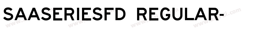 SaaSeriesFD Regular字体转换